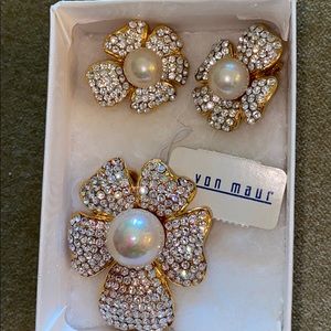 Vintage Earrings/Brooch set